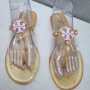 Tory Burch Mini Miller Jelly Thong Sandal Light Lavender Women's Size 8